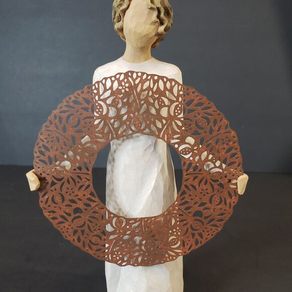 Elegant Willow Tree Hand Carved Welcome Here Figurine 9" Minimalist Gift - Picture 2 of 5